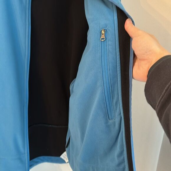 Marmot Women’s Fleece Full Zip Windstopper wind breaker jacket coat blue warm XL - Picture 8 of 12